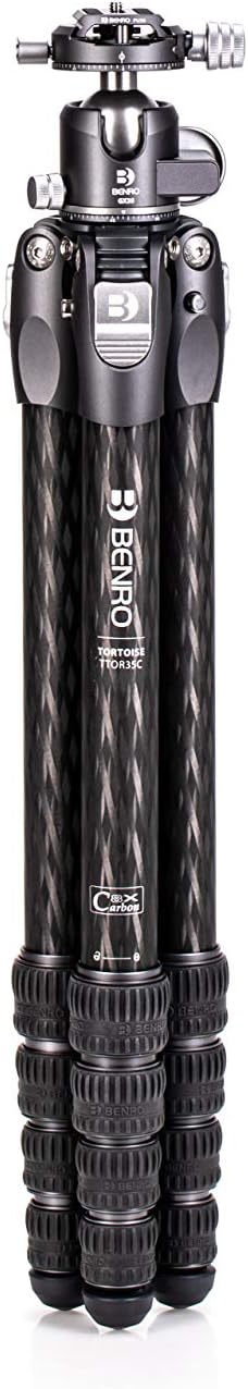 BENRO Kit Tortoise 35C – Dreifach, Carbon, ohne Säule, mit Kugelkopf GX35