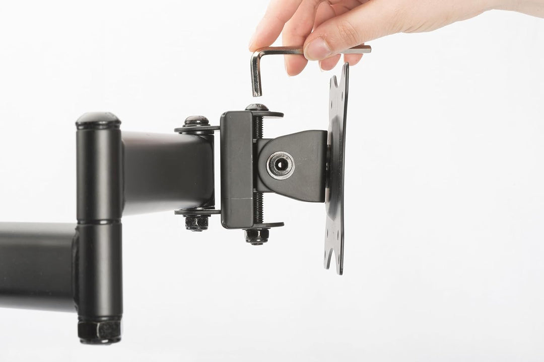 DIGITUS Monitor-Halterung - Tischklemme - 2 Monitore - Bis 27 Zoll - Bis 2x 8 kg - VESA 75x75, 100x1