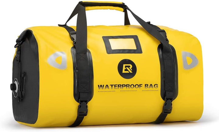 ROCKBROS Motorradtasche Gepäckrolle Hecktasche 100% Wasserdicht Motorrad Satteltasche mit Schultergu