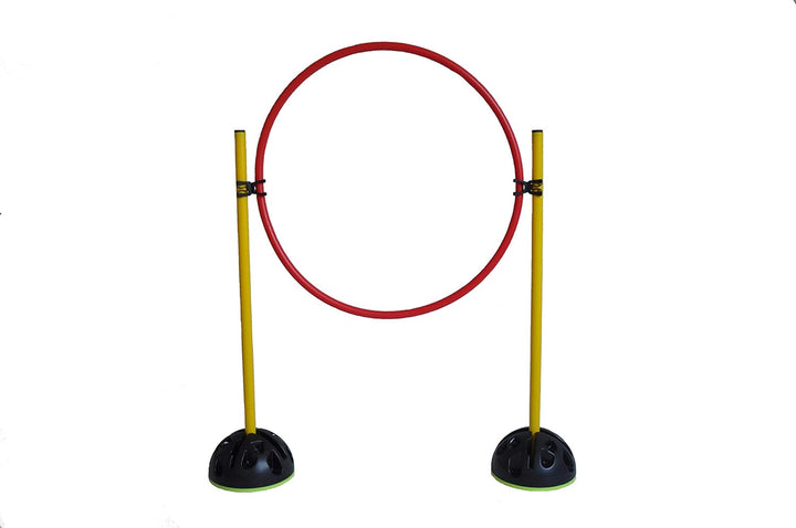 Agility Hürden und Reifen-Set (rot, gelb)