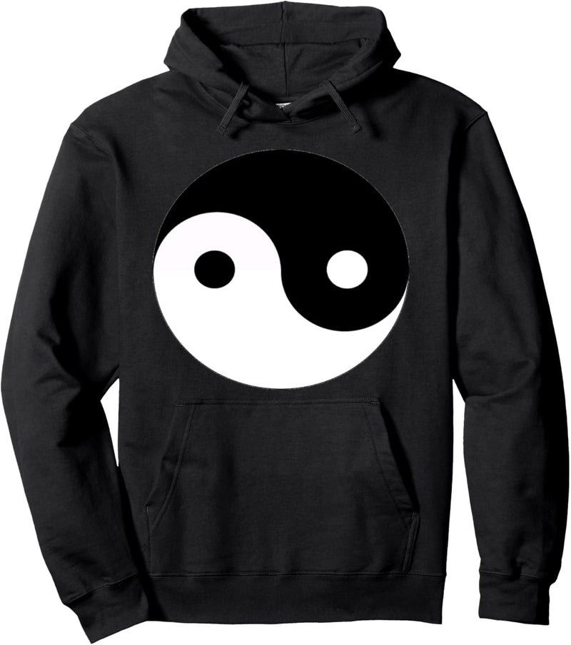 Horizontaler Yin-Yang Pullover Hoodie