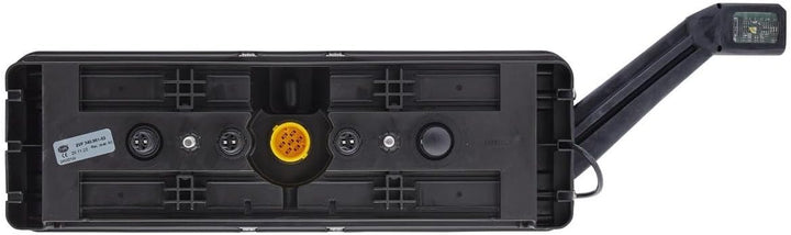 HELLA - Heckleuchte "Krone" - Hybrid - 24V - Anbau/geschraubt - Lichtscheibenfarbe: glasklar - Steck
