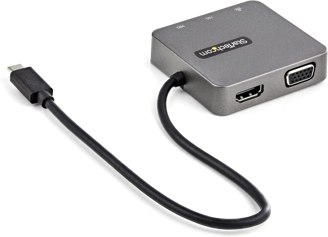 StarTech.com USB C Multiport Adapter mit HDMI und VGA - Mac / Windows / Chrome / Android - USB-C & A