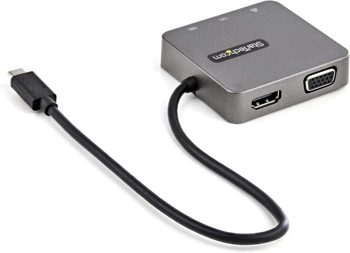 StarTech.com USB C Multiport Adapter mit HDMI und VGA - Mac / Windows / Chrome / Android - USB-C & A