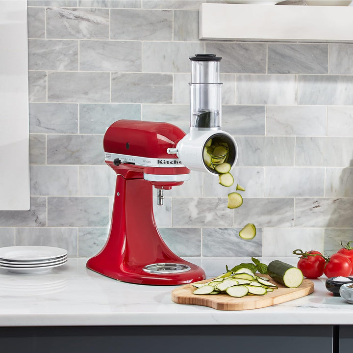 KitchenAid Fresh Prep Slicer/Shredder Aufsatz, Weiss Weiss/Opulenter Garten, Weiss/Opulenter Garten