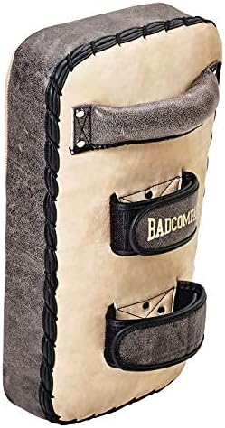 Bad Company Retro Rindsleder Makiwara I Schlagpolster im Mexican-Style I Kicking Pad mit mehrschicht
