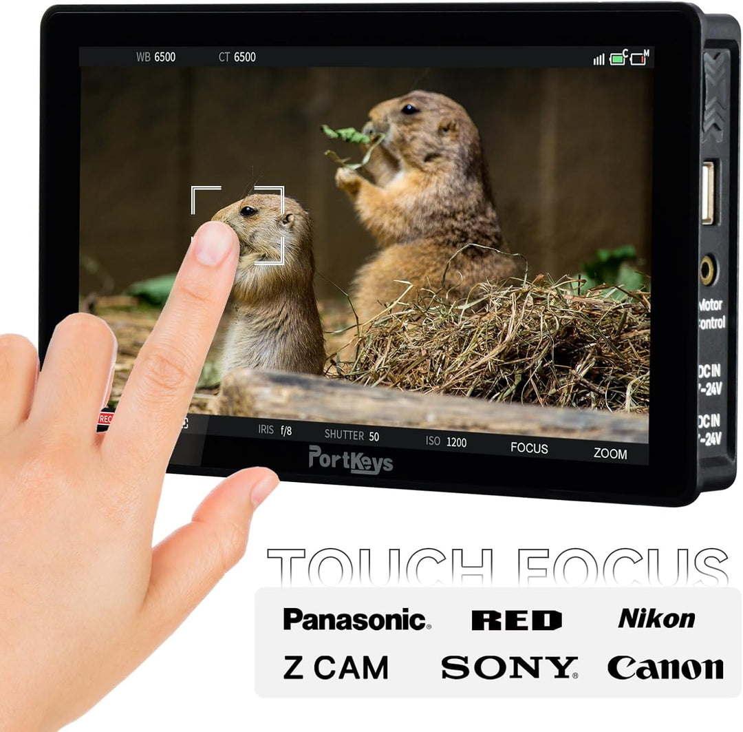 Portkeys BM7IIDS Kabellose Kontrolle Field Kamera Monitor 7" Touchscreen 3G SDI 3D LUT 2200Nit 10bit