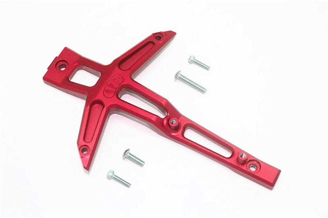 GPM Traxxas 1/10 Maxx 4WD Monster Truck Tuning Teile Aluminium Front Chassis Brace - 1Pc Set Red