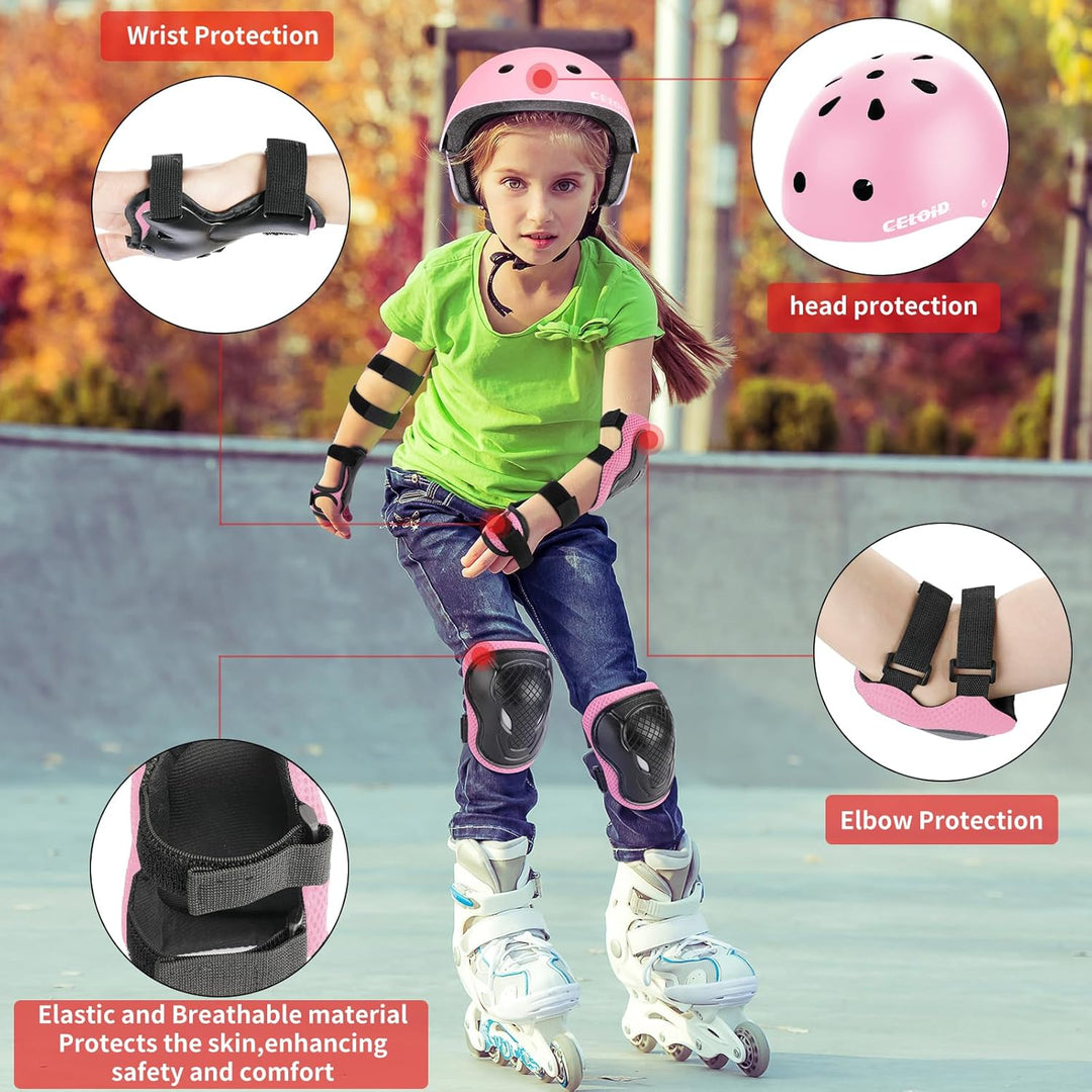 CELOID Kinder Fahrradhelm, Kleinkind Skateboard Helme für Alter 3-5-8-10-16 Jahre Jungen Mädchen, ve