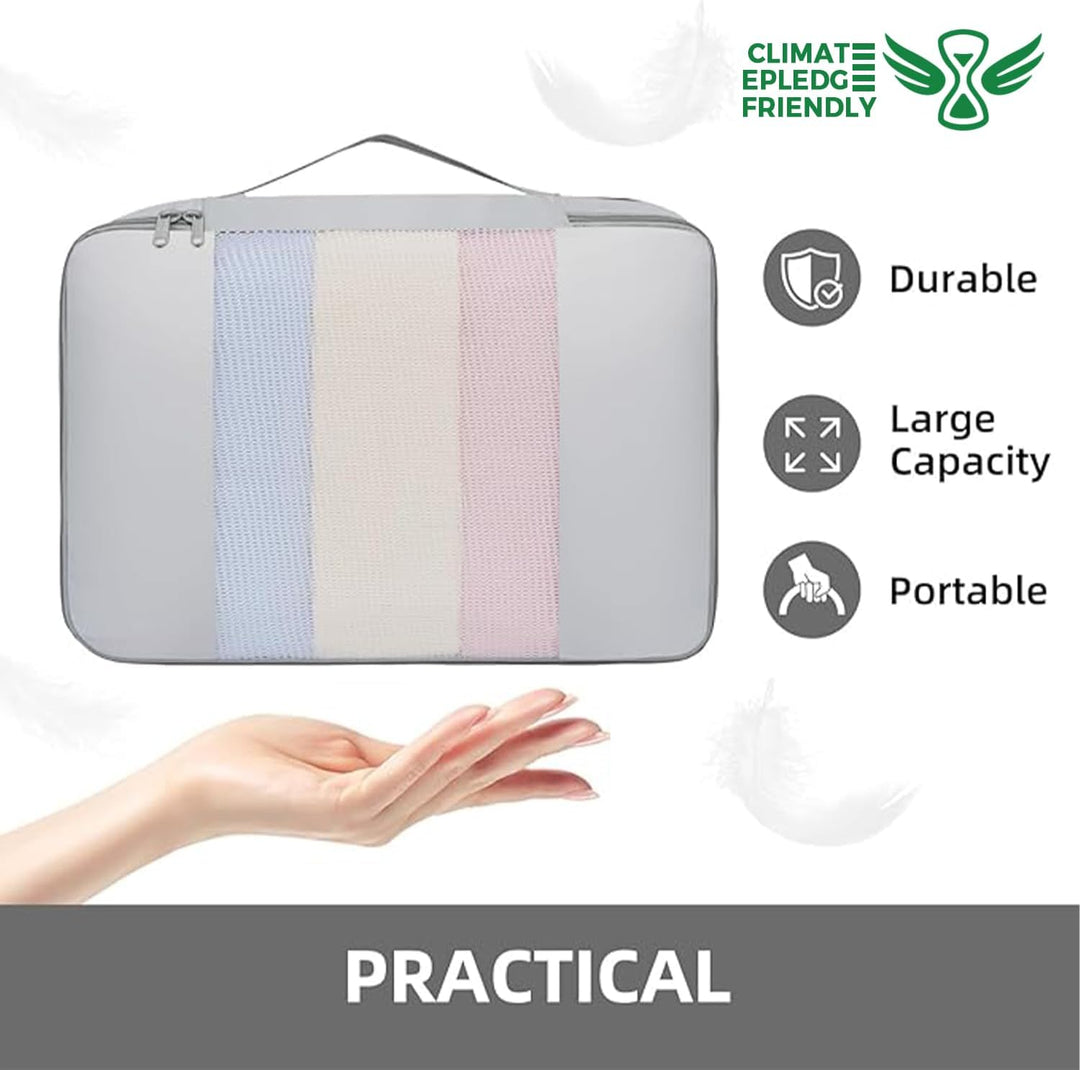 BAGAIL 6er-Set Packwürfel in verschiedenen Grössen Packorganizer für Reisezubehör Gepäck Handgepäck