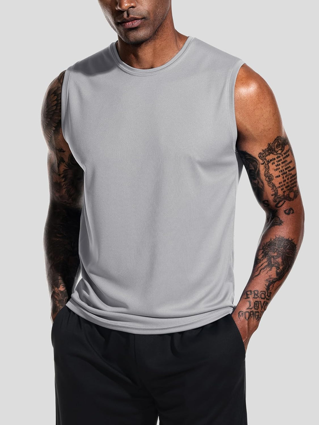 Tank top Herren 3er oder 5er Ärmelloses Shirt Sommer Atmungsaktiv Sport XXL Multicolor Set2, XXL Mul