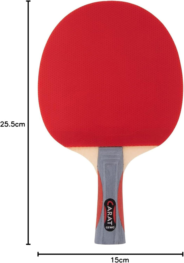 GEWO Carat Tischtennisschläger - ITTF genehmigter Allround-Tischtennisschläger mit ausgewogener Spin