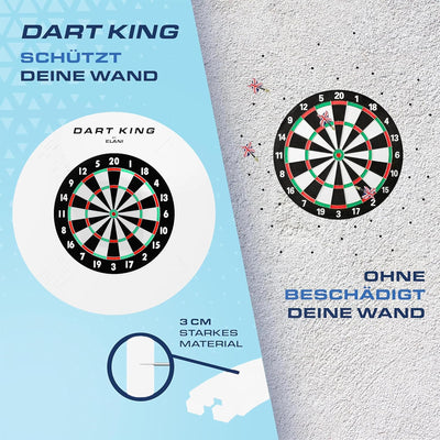 ELANI – klimaneutraler Dartring für optimalen Schutz von Wand, Boden, Dartpfeil und Flight – passgen