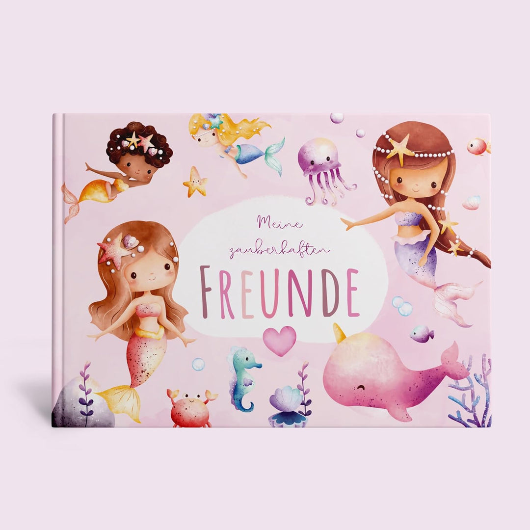 MeinBaby123® Freundebuch für Kinder, Freundschaftsbuch, Freundebuch Kindergarten, Freundebuch Schule