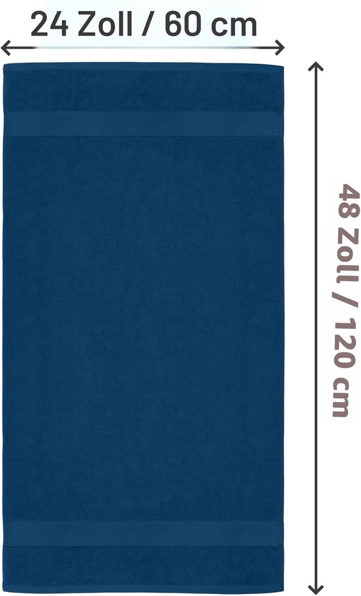 Utopia Towels - 6er-Pack mittelgrosse Badetücher aus 100% Baumwolle mit Aufhängeschlaufen, 60x120 cm