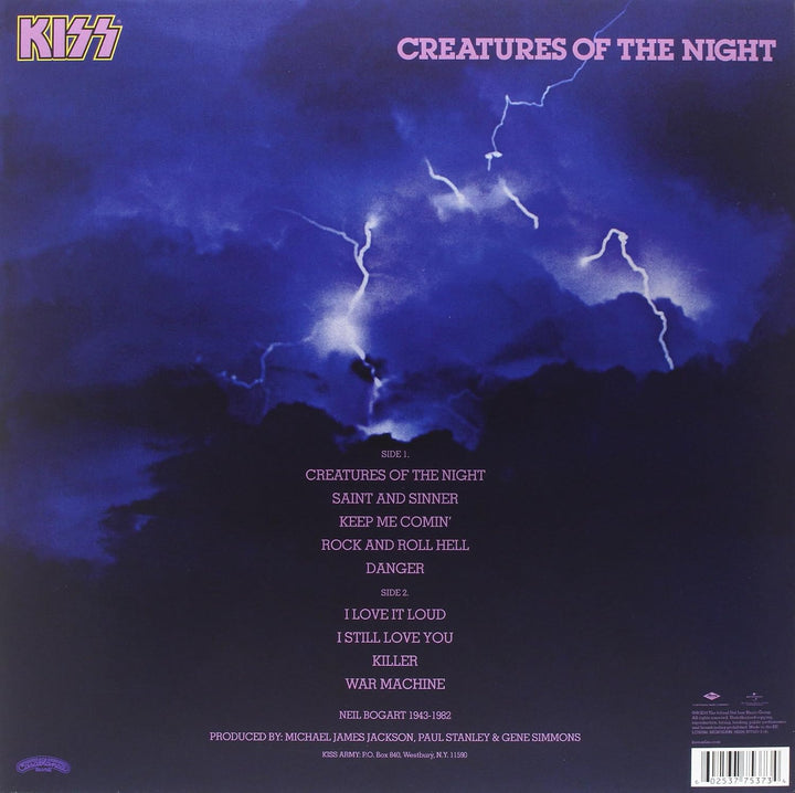 Creatures of the Night, Vinyl