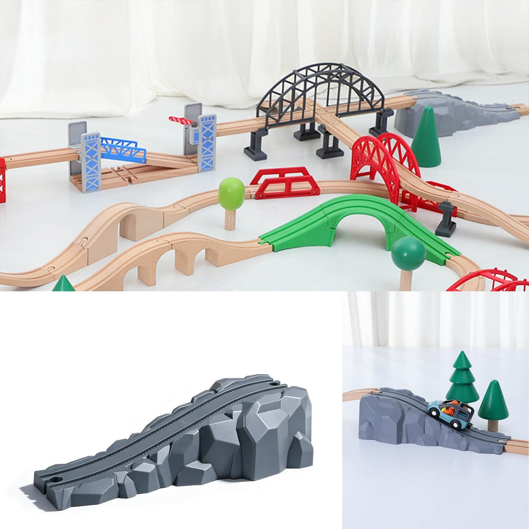 15 Stück Holzschienen Eisenbahn Brückenstützen Holzeisenbahn Zubehör | Eisenbahn Brücken Zubehör Brü
