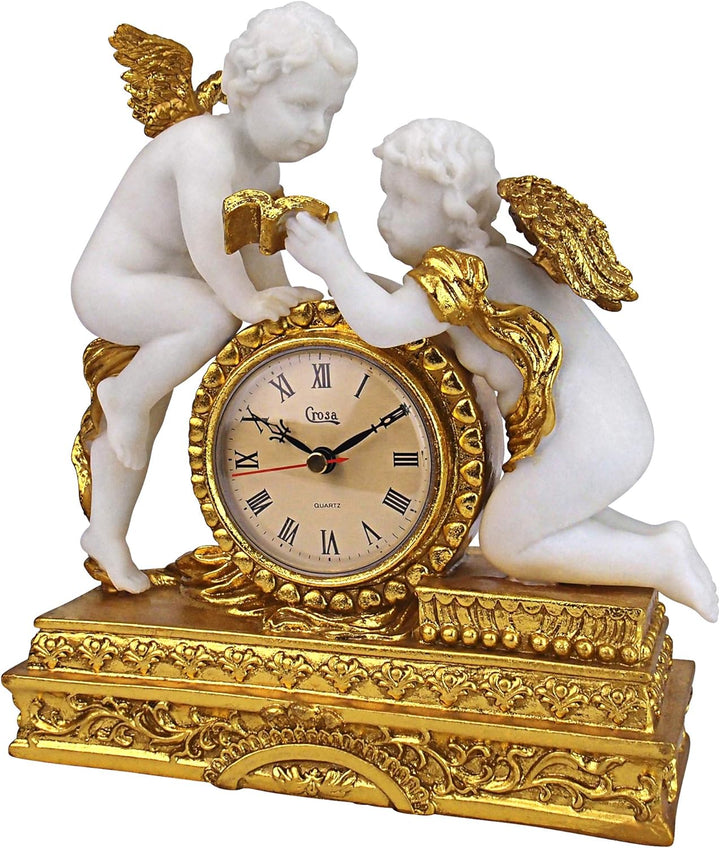Design Toscano Chateau Carbonne Cherub Pendeluhr, 10 x 24 x 26,5 cm