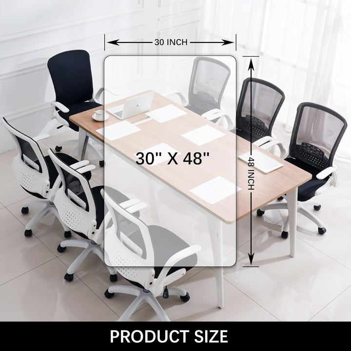 Kuyal Clear Stuhlmatte für Harte Böden76x120cm transparente Fussmatten Holz- / Fliesenschutzmatte fü