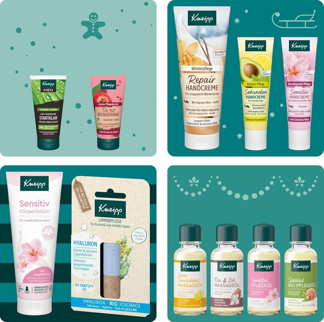 Kneipp Adventskalender 2025 - Hochwertiger Adventskalender mit 24 Beauty Überraschungen für den Well