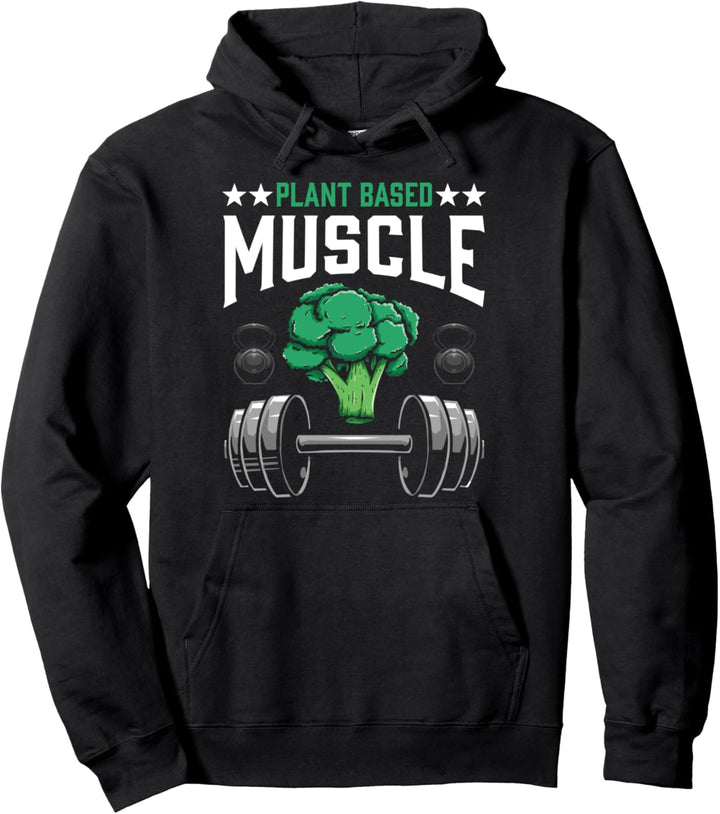 Vegane Muskeln Pflanzen Sport Gym Athlet Pullover Hoodie