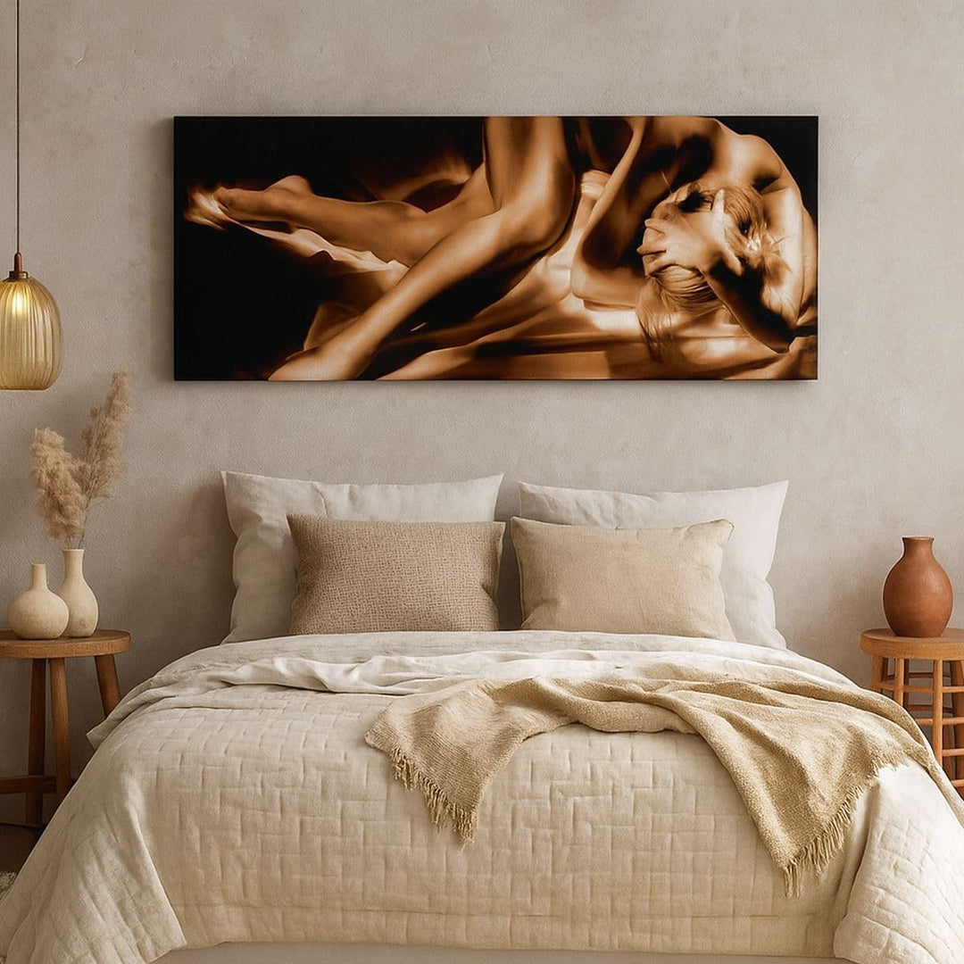 Bilder auf Leinwand 100x40cm Leinwandbild Nackte Frau Akt Modell Photofitness Gross Wanddeko Bild Sc