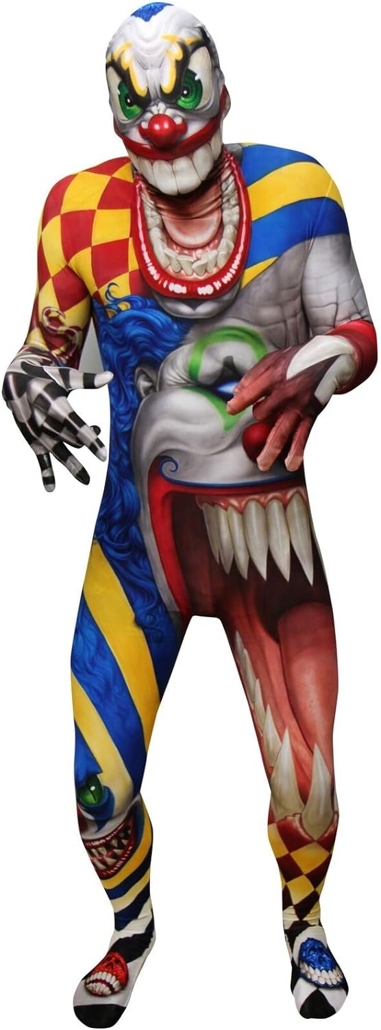 Morphsuits Clown Ork Jaw Dropper Monster Kostüm, Halloween und Karneval - M (150cm-162cm) M Clown, M