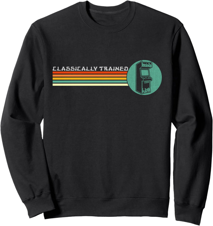 Gamer Classically Trained Vintage Video Games Retro Gaming Sweatshirt