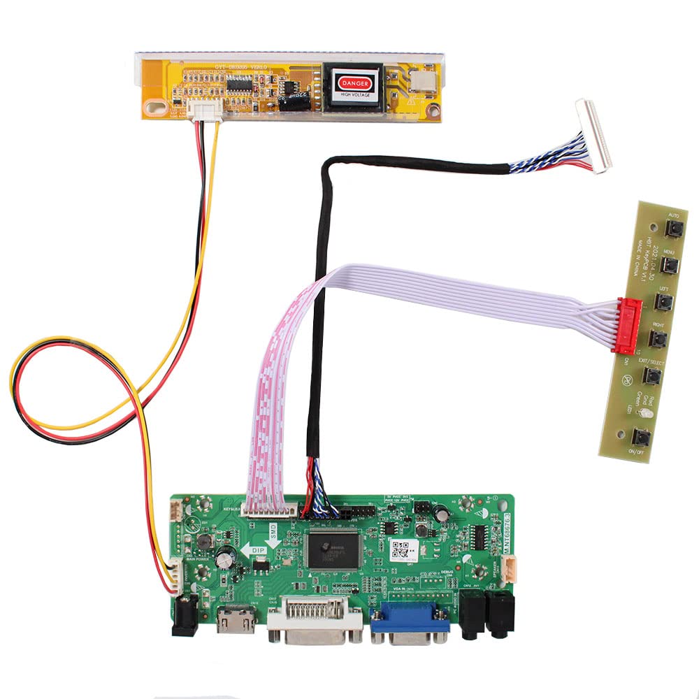 VSDISPLAY HDMI VGA DVI Audio Controller Karte für 15,6" LP156WH1 LTN156AT01 N156B3 B156XW01 1366x768
