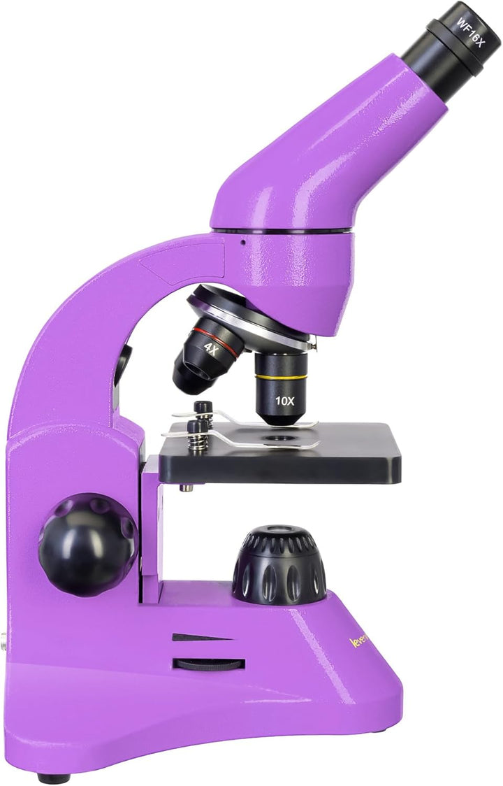 Levenhuk Rainbow 50L Plus Amethyst Wissenschafts- und Bildungsset mit Leistungsstarkem Mikroskop mit