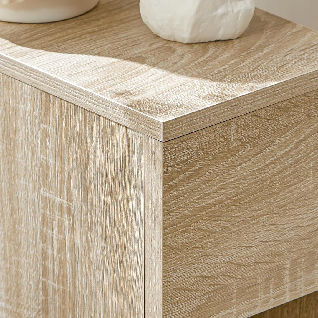 SoBuy FBT111-Nx2 Nachttisch 2er Set mit Schublade für Boxspringbett Sofatisch 2 stücke Beistelltisch