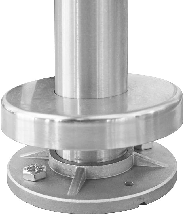 Sellon24® Edelstahl Pfosten 200 mm 42,4 rund Brüstungserhöhung Mauer Geländer Handlauf V2A Balkon Tr