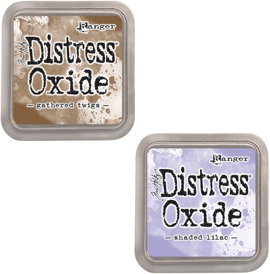 Set mit 12 Pigmenttinten zum Schmelzen und Färben mit Filzpad | Matt-Effekt | Ranger Distress Oxid e