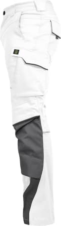 Leib Wächter Flex-Line Workwear Bundhose Arbeitshose mit Spandex (weiss/grau, 24)