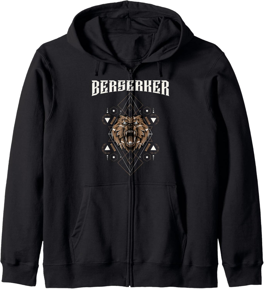 Berserker Wikinger Bär Kapuzenjacke