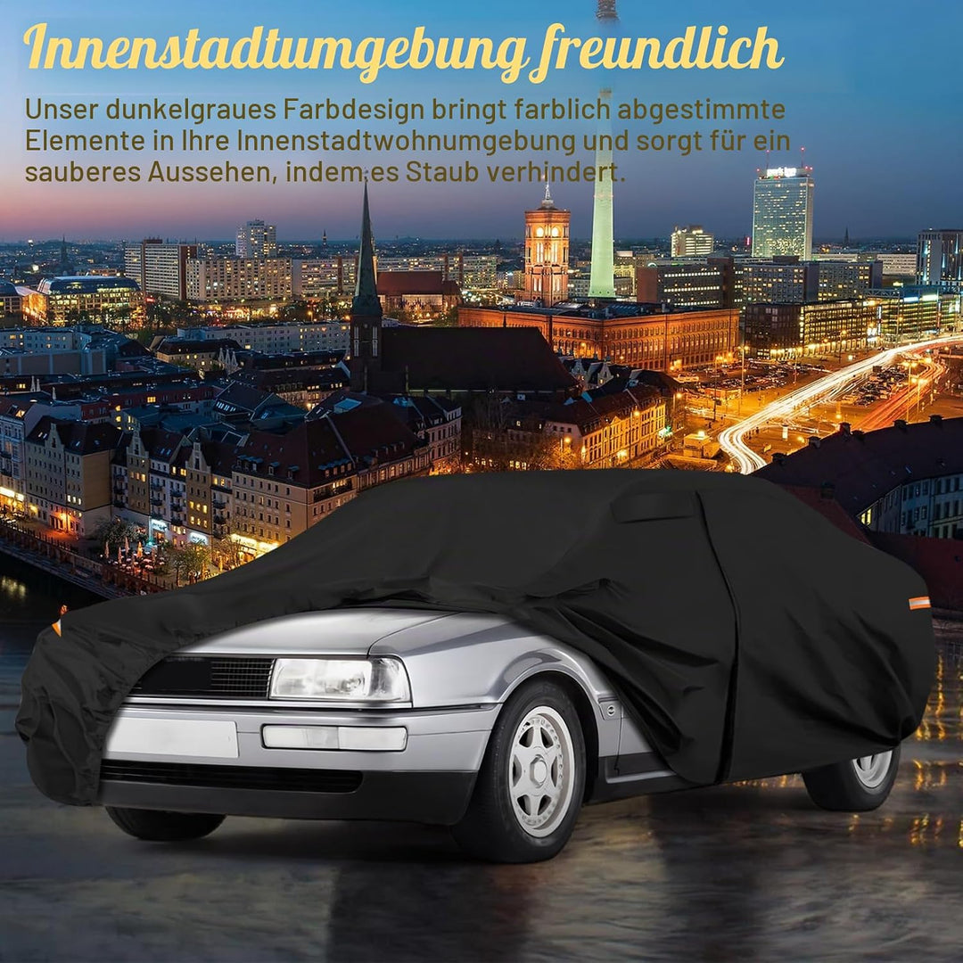 Autoabdeckung Wasserdicht für 1986-1996 Audi 80/90 B3/B4, Vollgarage Autoplane Auto Abdeckplane Wint
