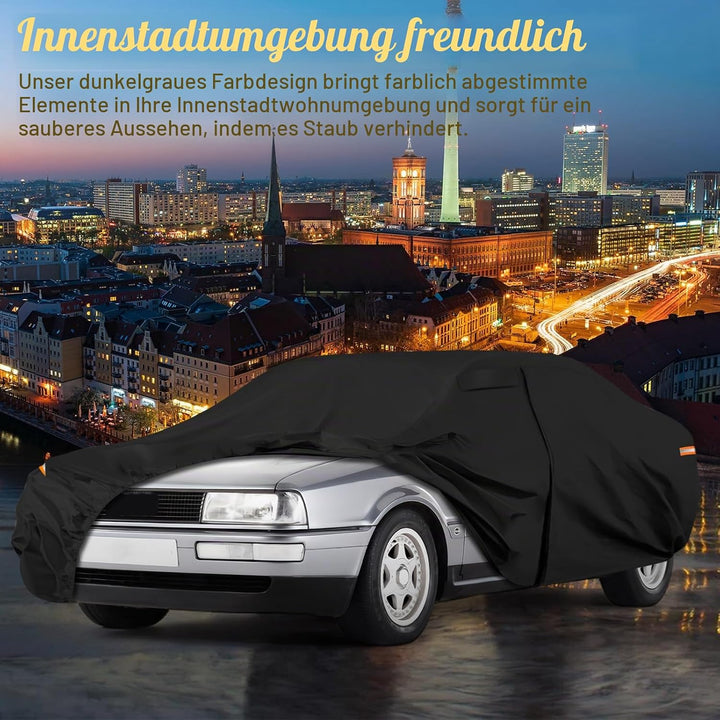 Autoabdeckung Wasserdicht für 1986-1996 Audi 80/90 B3/B4, Vollgarage Autoplane Auto Abdeckplane Wint
