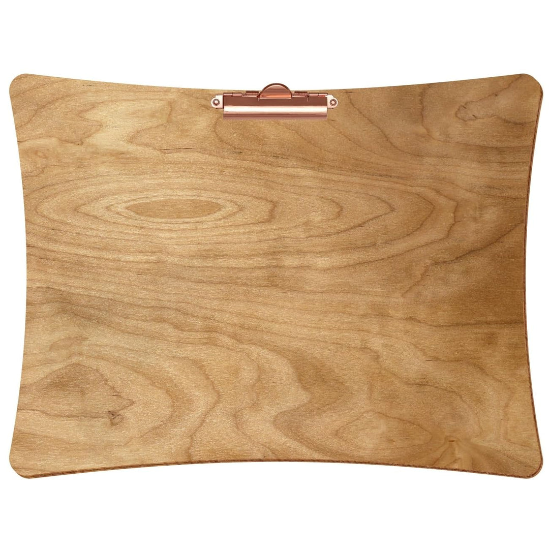 Bütic Holz Klemmbrett konkav Birke rustikal für DIN A3 A4 A5 A6 aus 3mm Birkensperrholz und mit wide