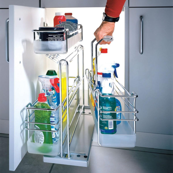 SO-TECH® Portero Set 3 Küchenauszug Schrankauszug Putzmittelauszug Bodenmontage