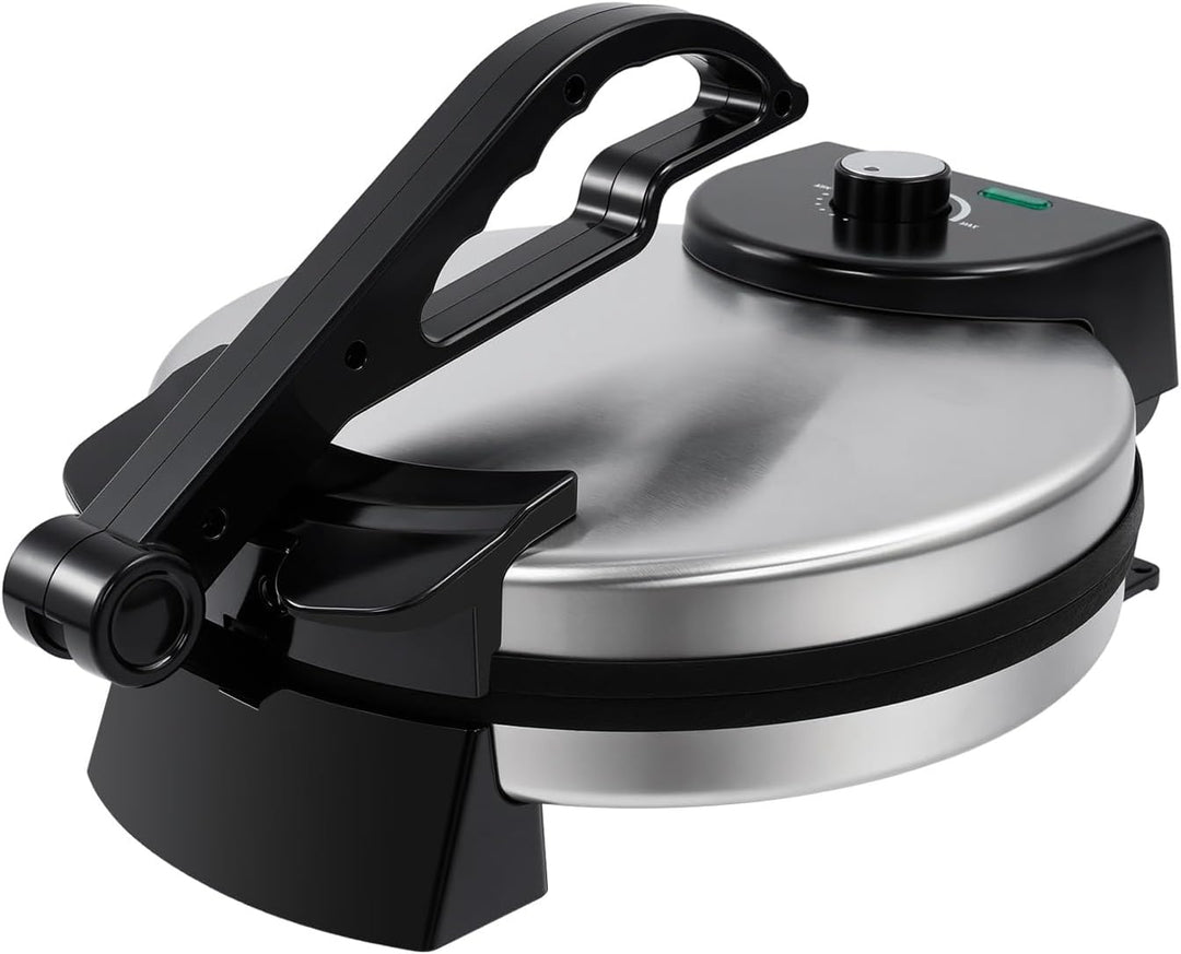 Roti Maker Tortilla Presse mit Doppelseitiger Heizung 1800W Einstellbare Temperatur Antihaftbeschich