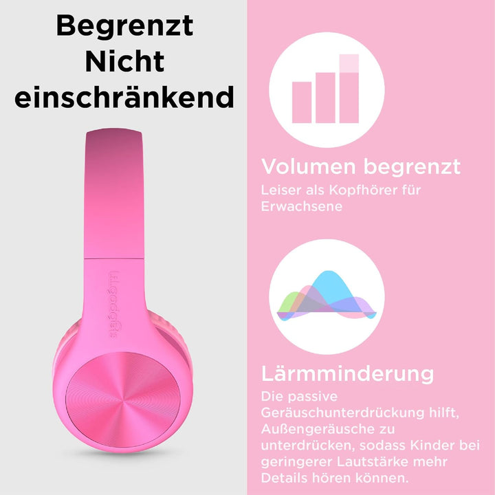 LilGadgets Connect+ Pro Kinderkopfhörer für die Schule – für den Komfort von Kindern entwickelt, fal
