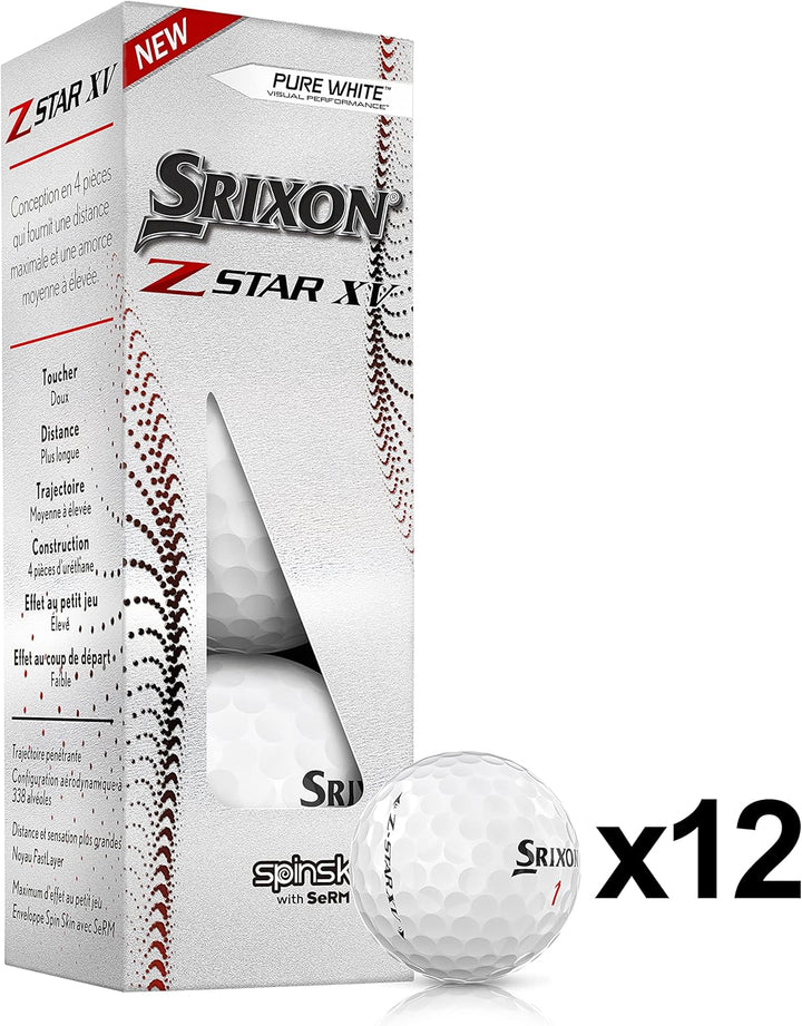 Srixon Z-Star Xv Golfbälle Einheitsgrösse Weiss, Einheitsgrösse Weiss