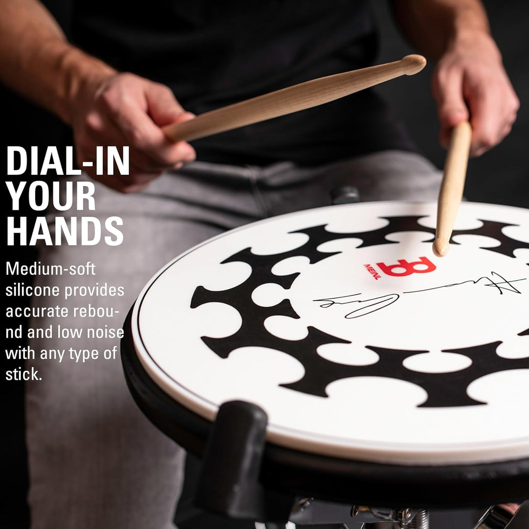 Meinl Cymbals Drum Practice Pad 12 Zoll (30,48cm) Schlagzeug Trommel Übungspad – Medium Rebound, Nat