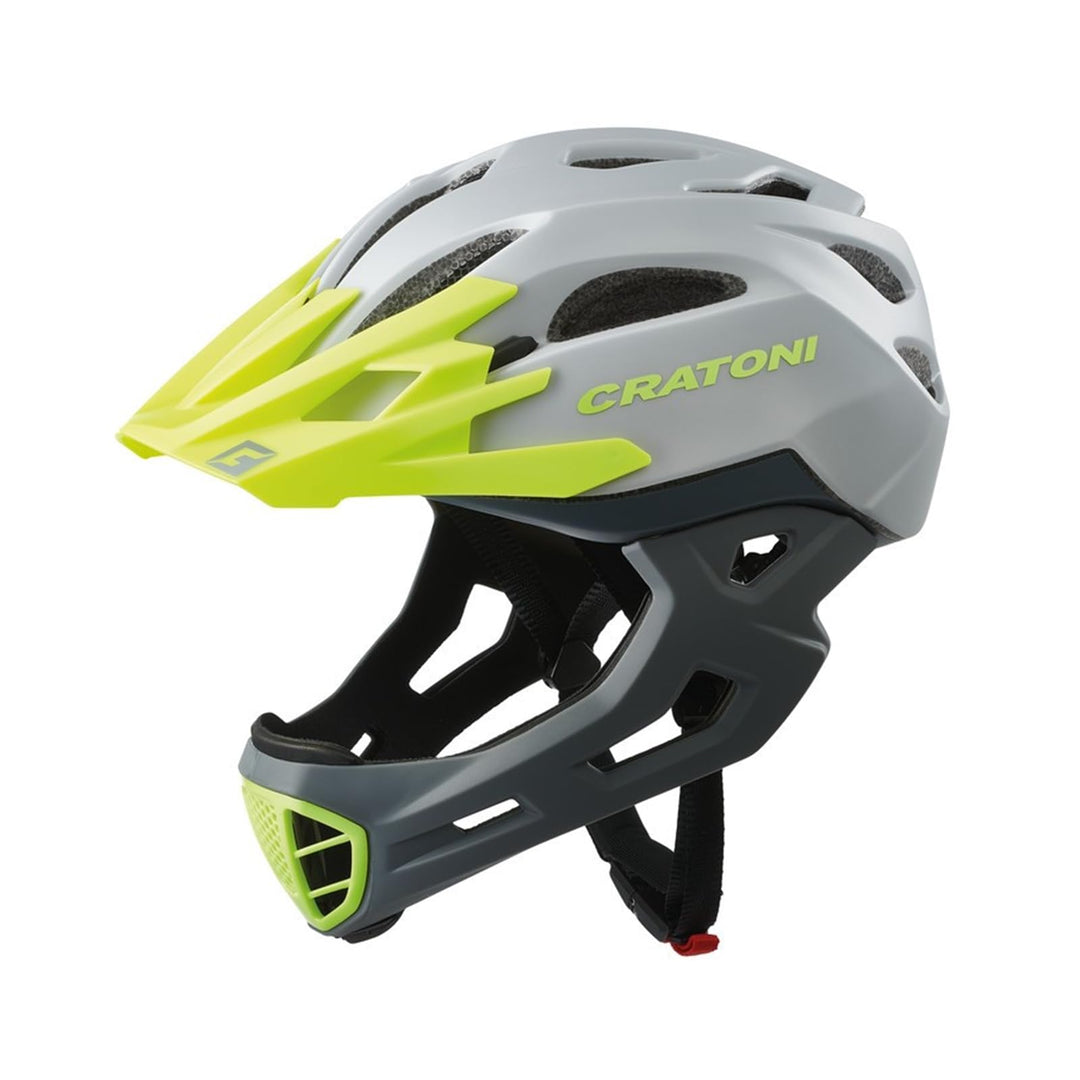 Cratoni Fahrradhelm C-Maniac 58-61cm grau-gruen, 58-61cm grau-gruen