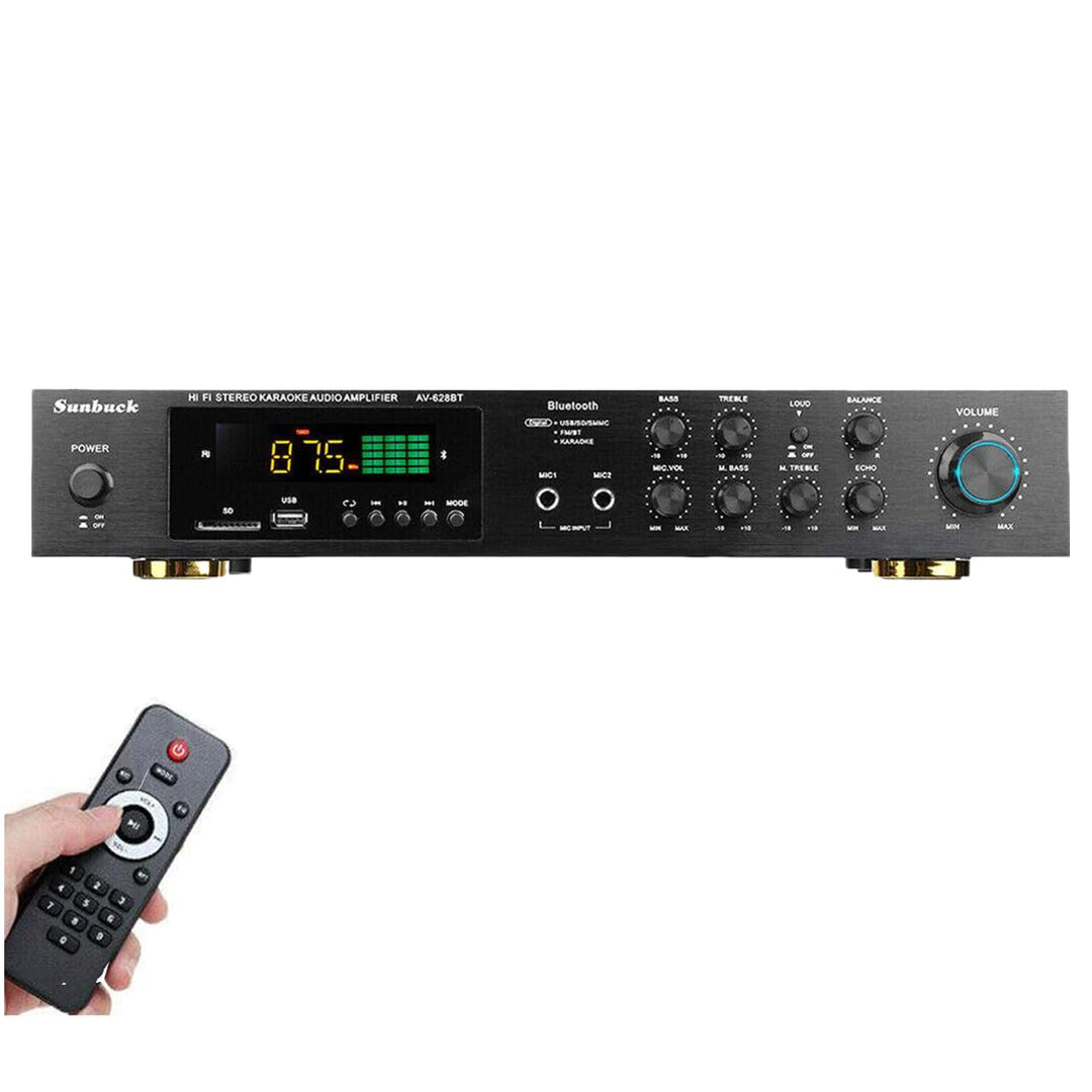 5-Kanal Digital Verstärker HiFi Stereo USB Bluetooth Verstärker 600W FM/AM mit Fernbedienung