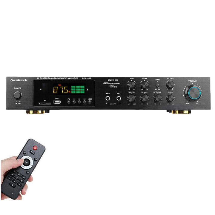 5-Kanal Digital Verstärker HiFi Stereo USB Bluetooth Verstärker 600W FM/AM mit Fernbedienung