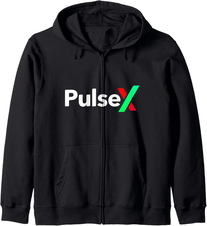 PulseX PLSX Krypto-Logo Kapuzenjacke