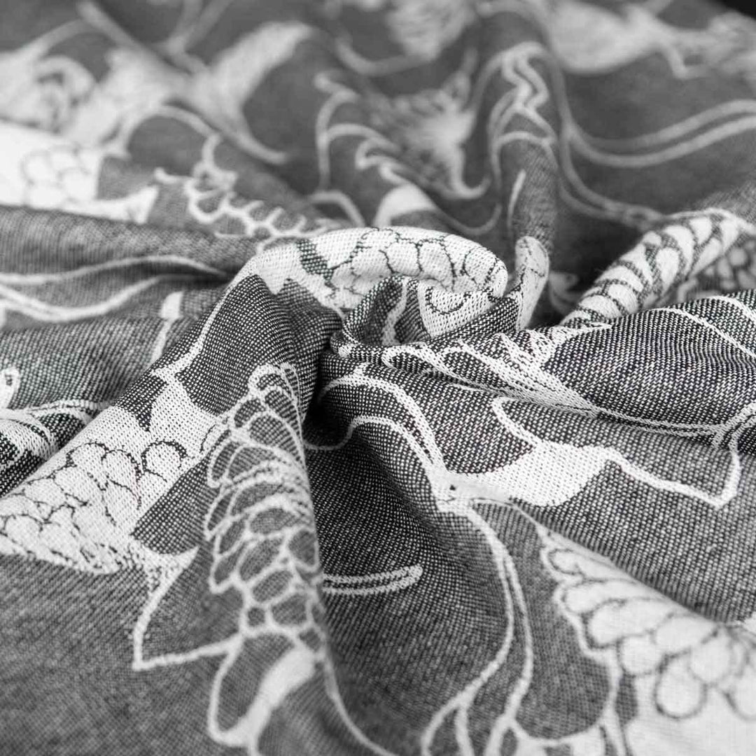 Hoppediz Ring-Sling, Baby-Tragetuch ab Geburt, Baumwolle Leinen, Design Florenz, Florenz