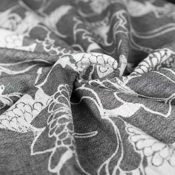 Hoppediz Ring-Sling, Baby-Tragetuch ab Geburt, Baumwolle Leinen, Design Florenz, Florenz