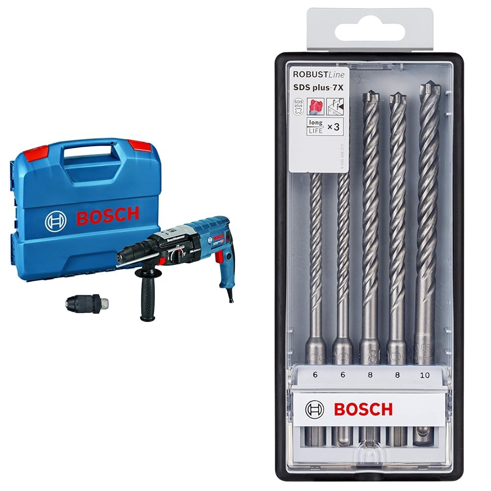 Bosch Professional Bohrhammer GBH 2-28 F (SDS-plus-Wechselfutter, 13 mm Schnellspannbohrfutter, Hand